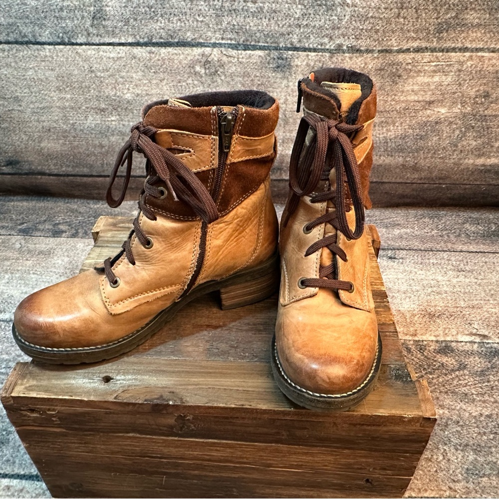 Stylish Brown Leather Ankle Boots